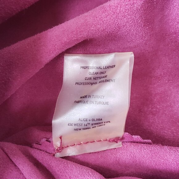 Alice + Olivia Delicate Soft Lamb Skin Mini Skirt - Picture 7 of 8